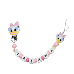 Chupetero daisy pink
