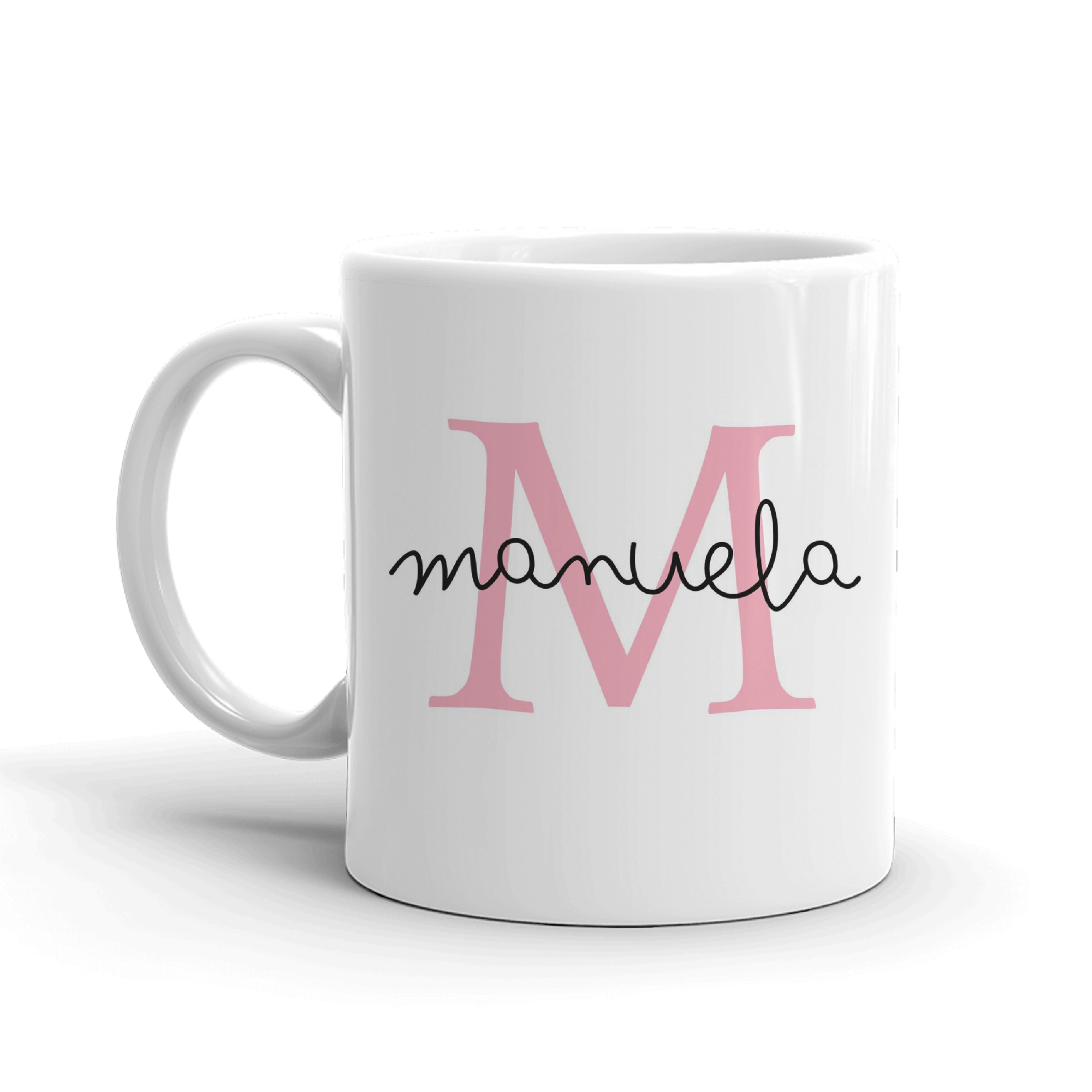 Taza "inicial rosa"