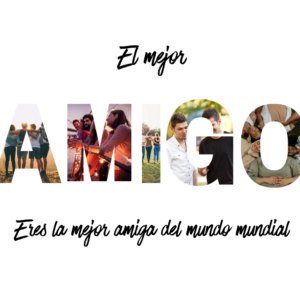 Placa amigo con fotos 💕