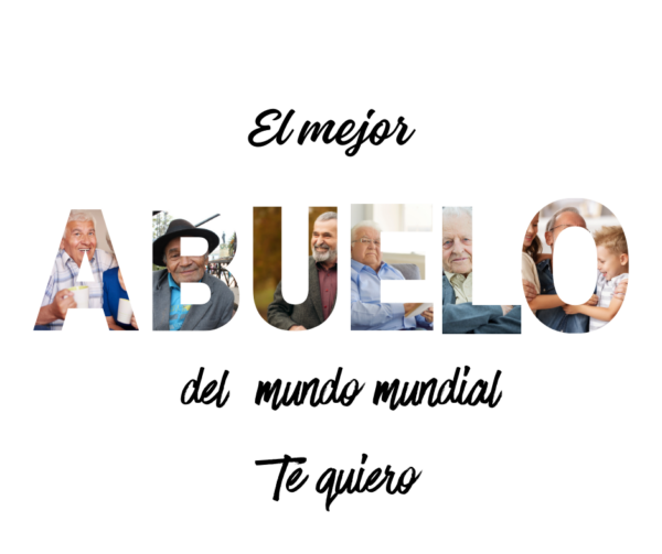 Placa abuelo con fotos 💕
