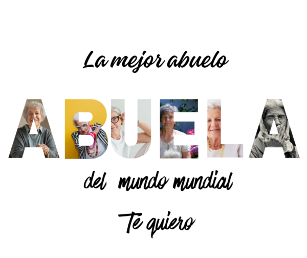 Placa abuela con fotos 💕