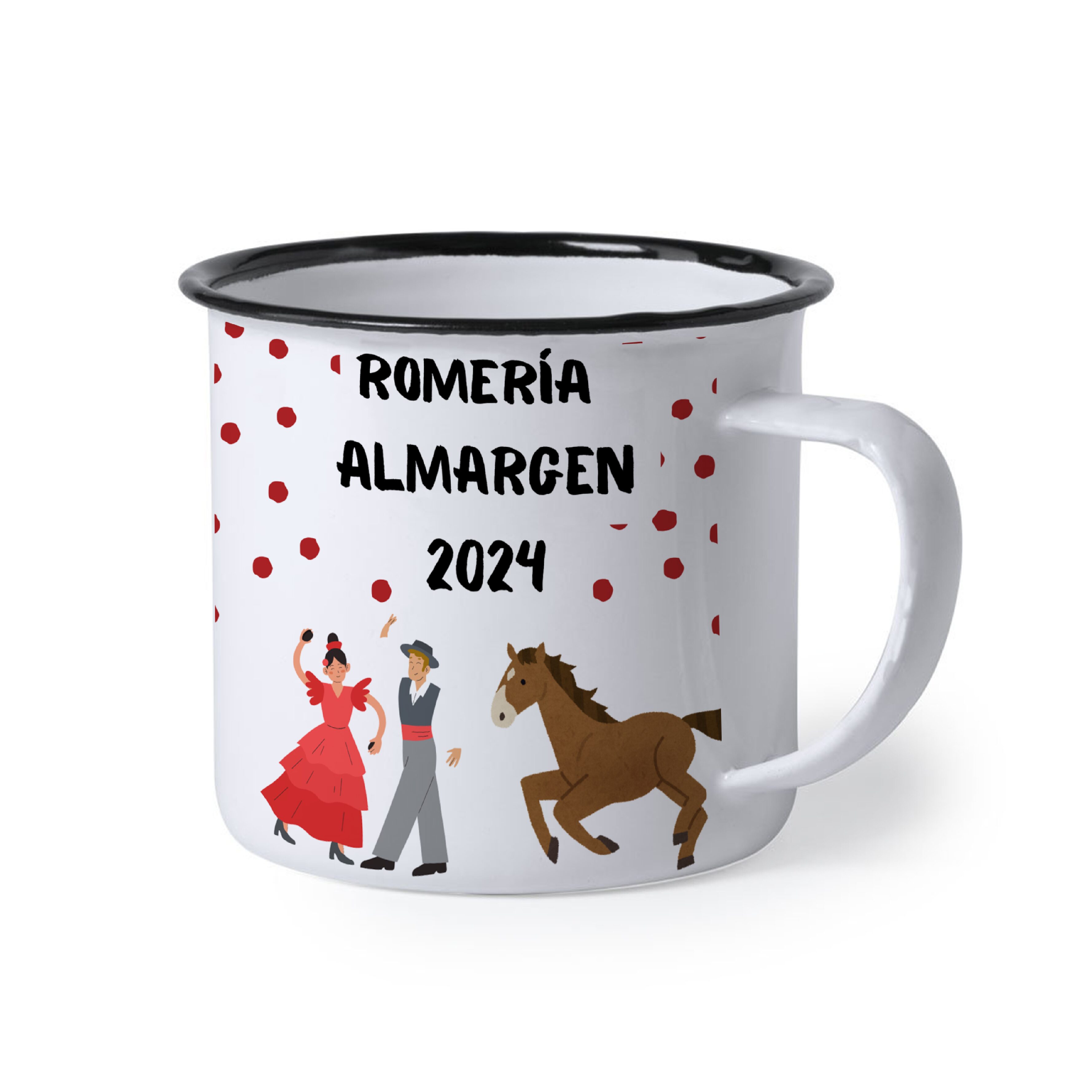 Taza metal "Romería"