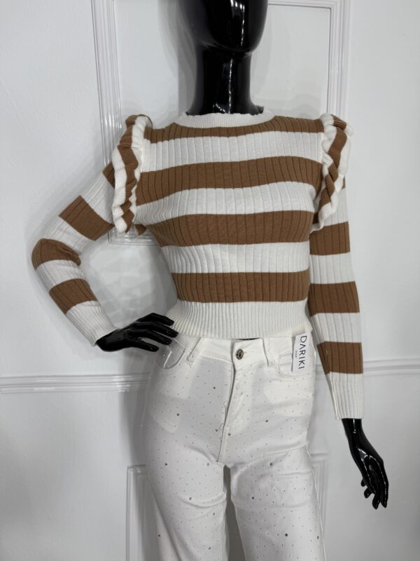 Jersey rayas con volante