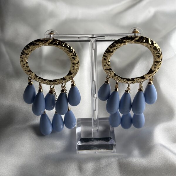 Pendientes corales azul