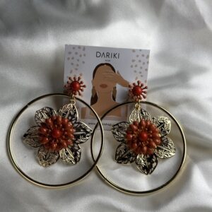 Pendientes estepa naranja