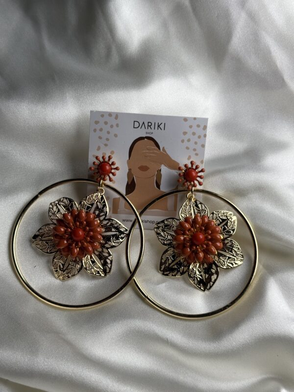 Pendientes estepa naranja
