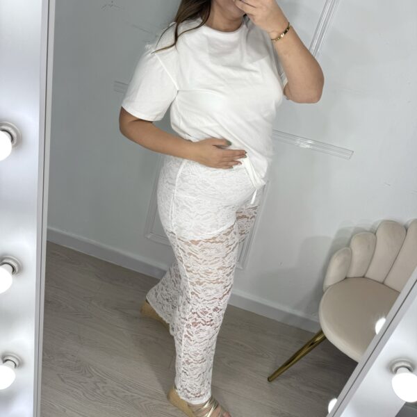 Conjunto encaje blanco - Imagen 2